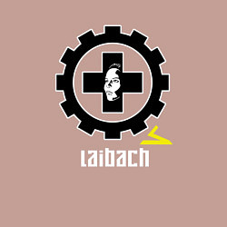 Свитшот хлопковый мужской Laibach - A face, цвет: пыльно-розовый — фото 2