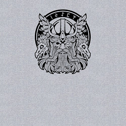 Свитшот хлопковый мужской Мифический скандинавский бог Один, цвет: меланж — фото 2