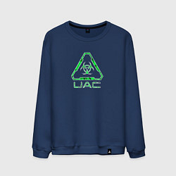 Свитшот хлопковый мужской UAC зелёный повреждённый, цвет: тёмно-синий