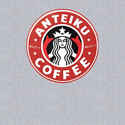 Свитшот хлопковый мужской Токийский гуль кофе, цвет: меланж — фото 2