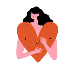 Свитшот хлопковый мужской Heart girl, цвет: белый — фото 2