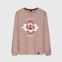 Свитшот хлопковый мужской Nitzer Ebb feat die krupps, цвет: пыльно-розовый