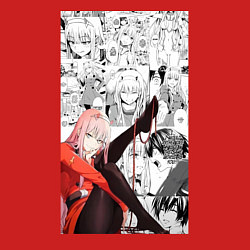 Свитшот хлопковый мужской Зеро Ту коллаж, цвет: красный — фото 2