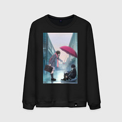 Свитшот хлопковый мужской Хиёри Ики Ято, цвет: черный