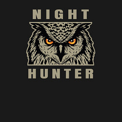 Свитшот хлопковый мужской Night hunter, цвет: черный — фото 2