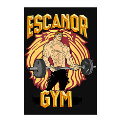 Свитшот хлопковый мужской Эсканор грех гордыни gym, цвет: белый — фото 2