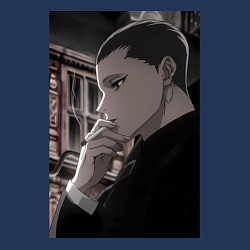 Свитшот хлопковый мужской Ведьма и чудовище Ашаф, цвет: тёмно-синий — фото 2