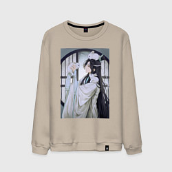 Свитшот хлопковый мужской Ванцзи Лань кролики, цвет: миндальный