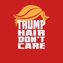 Свитшот хлопковый мужской Trump hair dont care, цвет: красный — фото 2