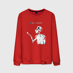 Свитшот хлопковый мужской Fad Gadget - Tovey live, цвет: красный