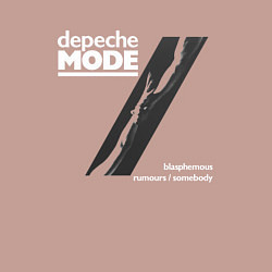 Свитшот хлопковый мужской Depeche Mode - Blasphemous rumours, цвет: пыльно-розовый — фото 2