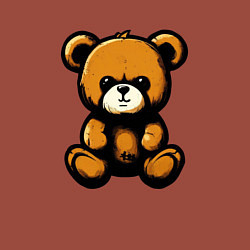 Свитшот хлопковый мужской Тедди медведь, цвет: кирпичный — фото 2