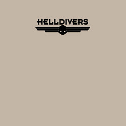 Свитшот хлопковый мужской Helldivers Logo, цвет: миндальный — фото 2