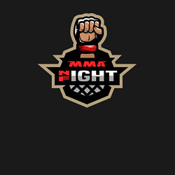 Свитшот хлопковый мужской MMA fight night, цвет: черный — фото 2