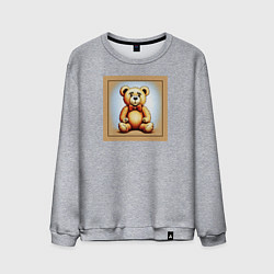 Свитшот хлопковый мужской Просто медвежонок, цвет: меланж