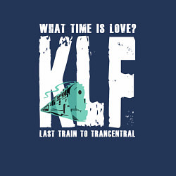 Свитшот хлопковый мужской Klf - What time is love, цвет: тёмно-синий — фото 2