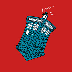 Свитшот хлопковый мужской Adventure tardis, цвет: красный — фото 2