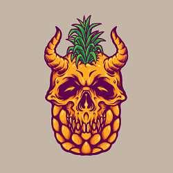 Свитшот хлопковый мужской Ананасовый черепок, цвет: миндальный — фото 2