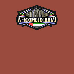 Свитшот хлопковый мужской Добро пожаловать в Дубай, цвет: кирпичный — фото 2