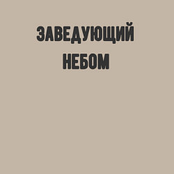 Свитшот хлопковый мужской Заведующий небом, цвет: миндальный — фото 2