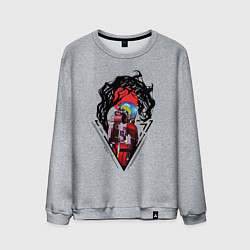 Свитшот хлопковый мужской Prey Morgan Yu, цвет: меланж