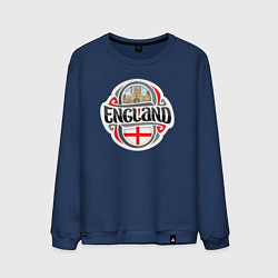 Свитшот хлопковый мужской England counry, цвет: тёмно-синий
