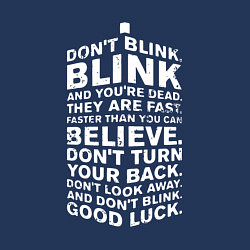 Свитшот хлопковый мужской Tardis good luck, цвет: тёмно-синий — фото 2