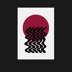 Свитшот хлопковый мужской Закатное солнце, цвет: черный — фото 2