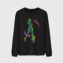 Свитшот хлопковый мужской Slimegirl, цвет: черный