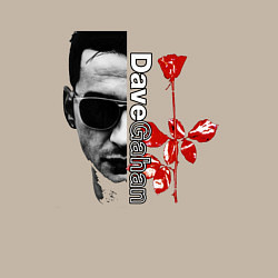 Свитшот хлопковый мужской Depeche Mode - Dave rose, цвет: миндальный — фото 2