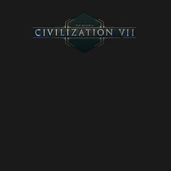 Свитшот хлопковый мужской Sid Meiers civilization 7 logo, цвет: черный — фото 2