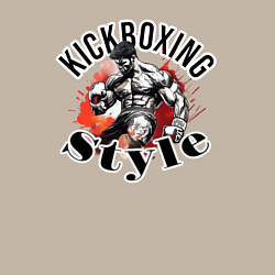 Свитшот хлопковый мужской Kickboxing style, цвет: миндальный — фото 2