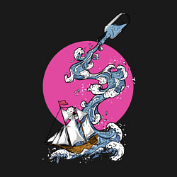 Свитшот хлопковый мужской Море из бутылки, цвет: черный — фото 2