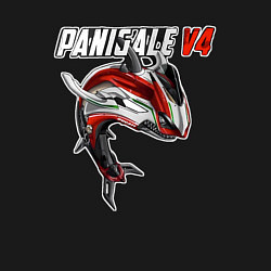 Свитшот хлопковый мужской Ducati Panigale shark, цвет: черный — фото 2