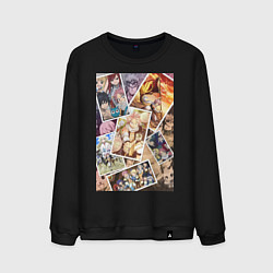 Свитшот хлопковый мужской Хвост Феи Венди Марвелл, цвет: черный