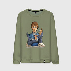 Свитшот хлопковый мужской Кассандра - RimWorld, цвет: авокадо