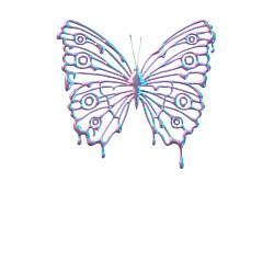 Свитшот хлопковый мужской Y2k бабочка, цвет: белый — фото 2