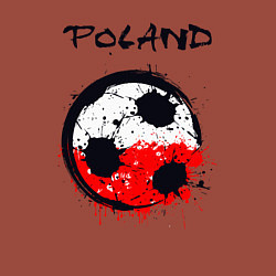 Свитшот хлопковый мужской Сборная Польши, цвет: кирпичный — фото 2