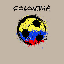 Свитшот хлопковый мужской Сборная Колумбии, цвет: миндальный — фото 2