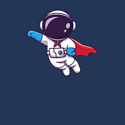 Свитшот хлопковый мужской Супер космонавт, цвет: тёмно-синий — фото 2