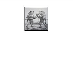 Свитшот хлопковый мужской Боевые лягушки, цвет: белый — фото 2