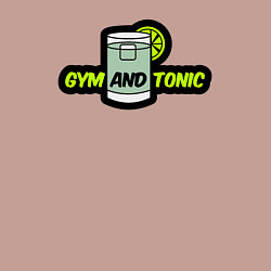 Свитшот хлопковый мужской Gym and tonic, цвет: пыльно-розовый — фото 2