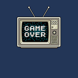 Свитшот хлопковый мужской Game over tv, цвет: тёмно-синий — фото 2