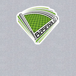 Свитшот хлопковый мужской Sport baseball, цвет: меланж — фото 2