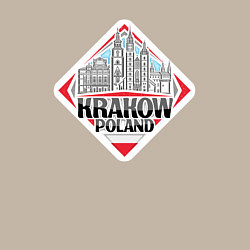 Свитшот хлопковый мужской Краков Польша, цвет: миндальный — фото 2