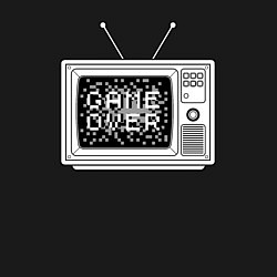 Свитшот хлопковый мужской Game over television, цвет: черный — фото 2