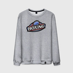 Свитшот хлопковый мужской Boxing sport, цвет: меланж
