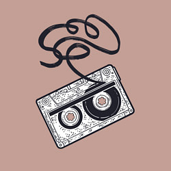 Свитшот хлопковый мужской Аудиокассета, цвет: пыльно-розовый — фото 2