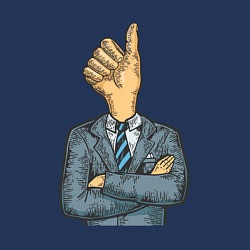 Свитшот хлопковый мужской Хороший босс, цвет: тёмно-синий — фото 2