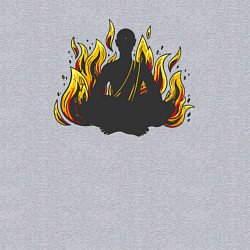 Свитшот хлопковый мужской Fire yoga, цвет: меланж — фото 2